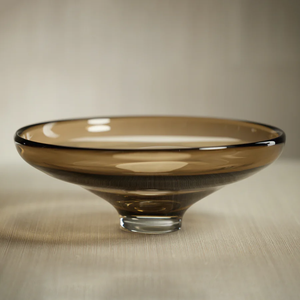 CH-6803 Cambria Glass Bowl - Taupe