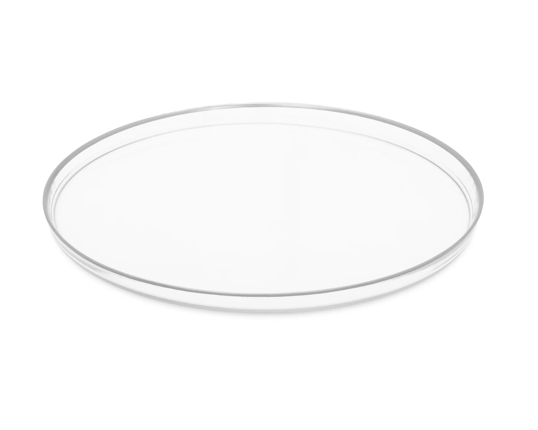 CC2224S Glass Chargers with Silver Rim