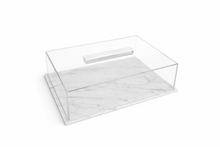 Load image into Gallery viewer, TAJ Designs 9x13  Rectangle Cake Dome Rectangle Marble
