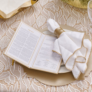 PU-HCB-RH-GO PU Leather Rosh Hashana Hardcover Book - Gold