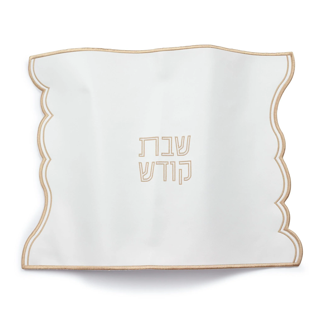 PU-CC-WE-GO Wave Edge Challah Cover Gold