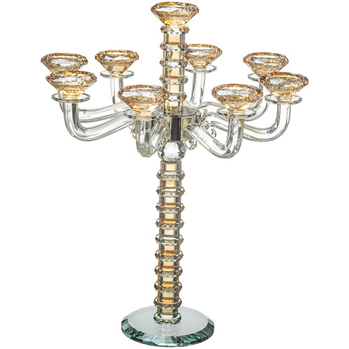 UK35946 Crystal 9 Branch Candlesticks 42 cm