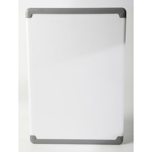 Bergen 17" X 12" Cutting Board - White W/ Grey Border