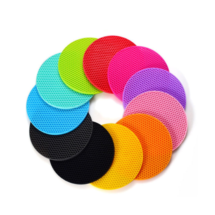 Silicone Trivets Assoted Colors Blue Red Green Grey