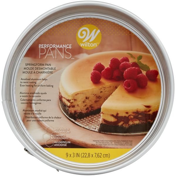 Wilton Aluminum Springform Pan, 9-Inch Round Pan for Cheesecakes