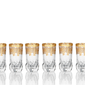 502 Clear Art Deco High Ball Glass Set Of 6