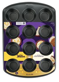 Wilton Gold Non-Stick Bakeware Muffin Pan, 12 Cup