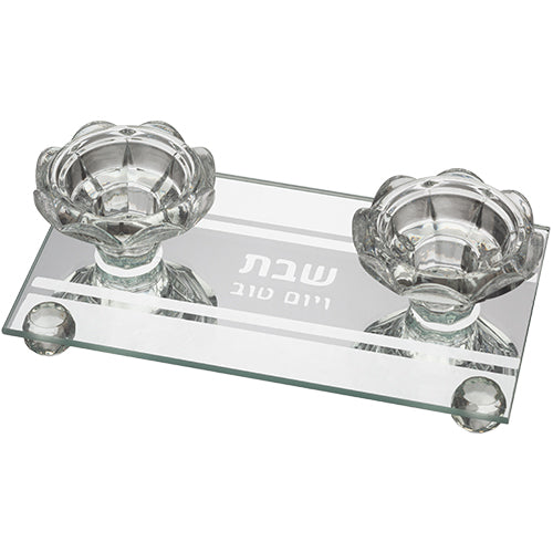 UK80068 Glass Candlesticks 17*10 cm