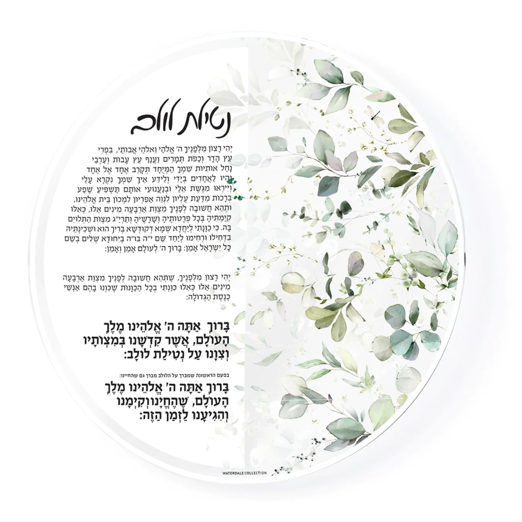 SD-LE-LU Sukkah Decoration - Leaf  Round - Lulav