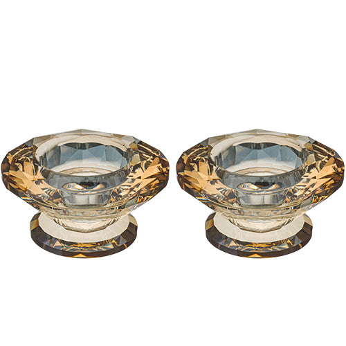 UK42429 Crystal Candlesticks 4*7.5 cm - Gold