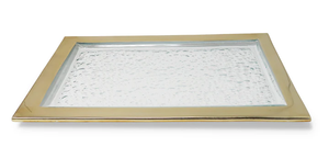 VT5140 Oblong Tray with Gold Border - Large