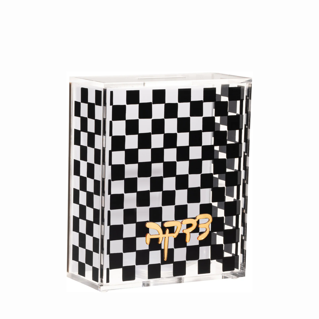 TZB-OC Tzedakah Box - Onyx Collection - 5x6.25