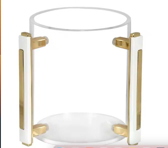 Washing Cup With White Gold  Handles