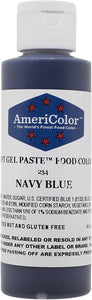 Soft Gel Paste Food Color 4.5 Ounce Navy Blue