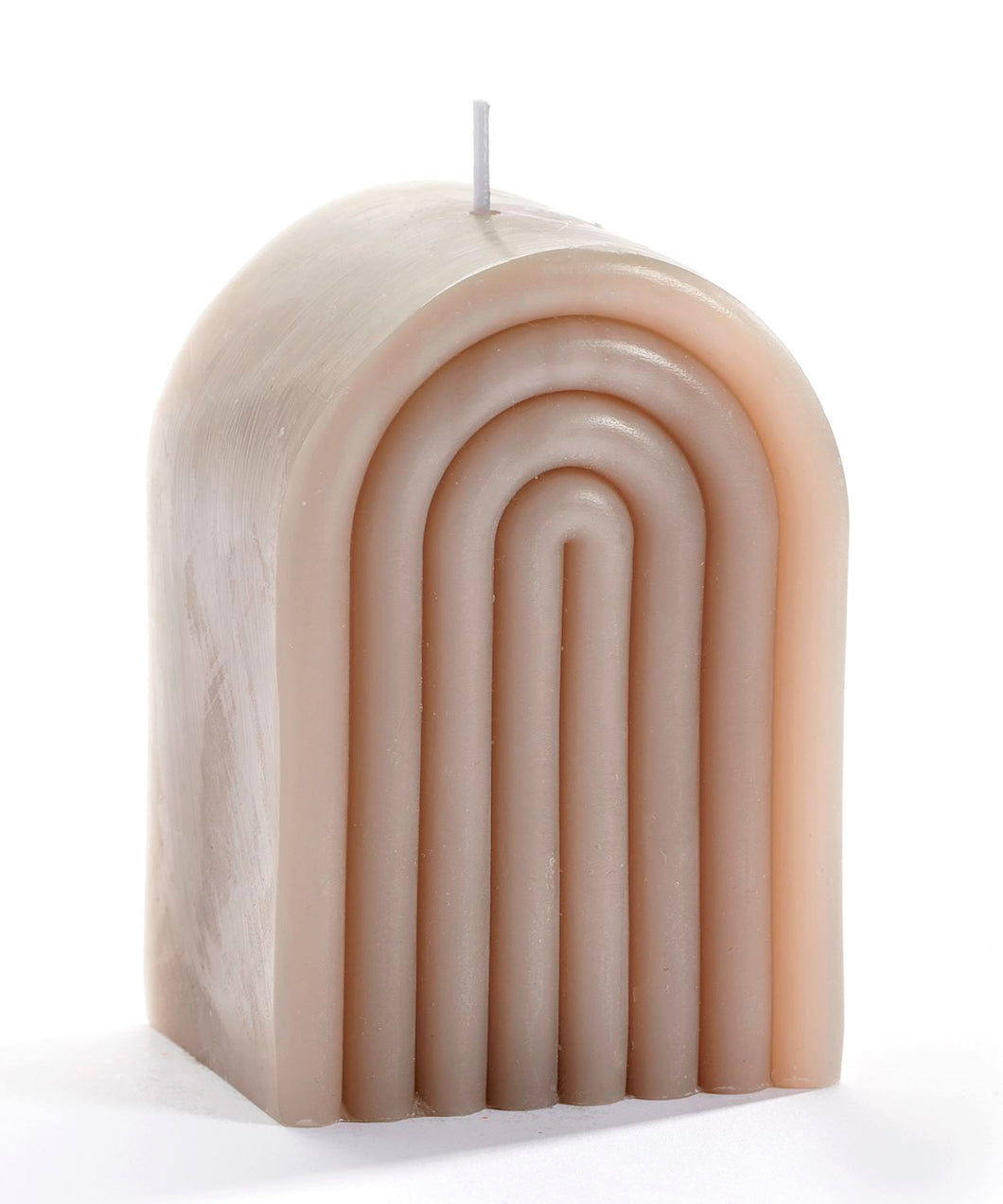 097094 Light Grey Rainbow Design Candle