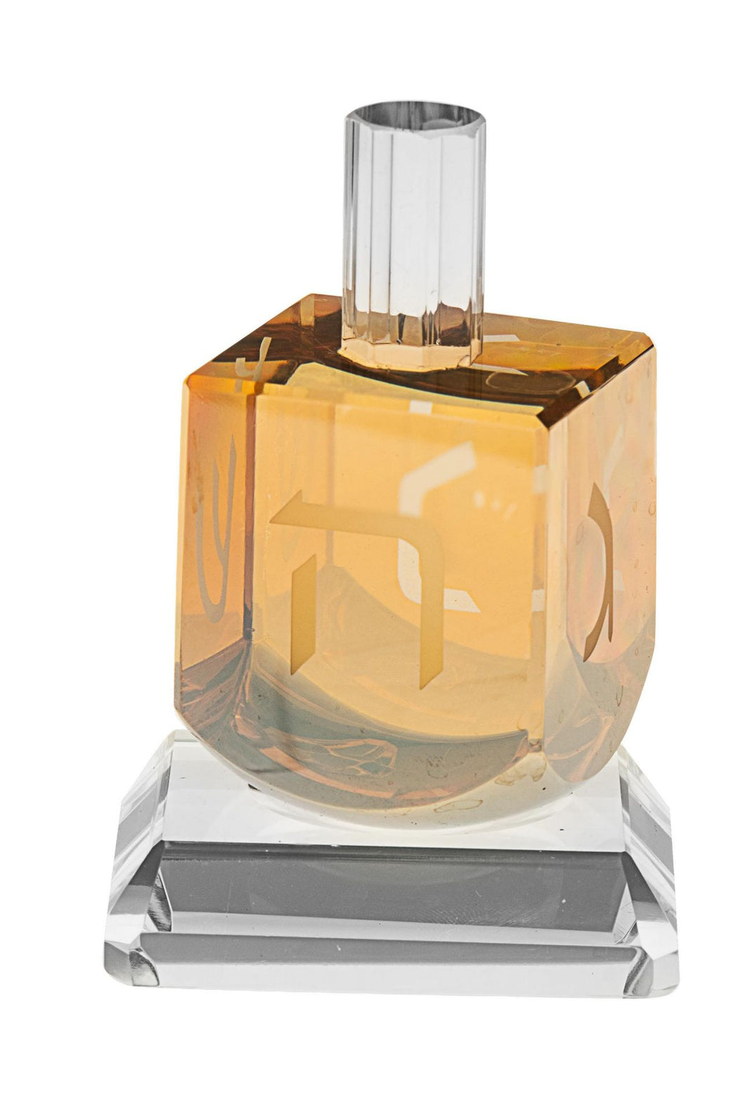 503 Dreidel Amber Crystal