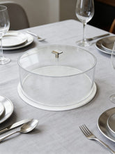 Load image into Gallery viewer, TAJ Designs Gold Knob Round Acrylic Cake Dome
