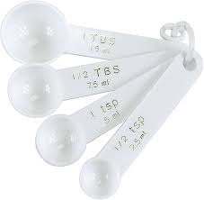 White Measuring Spoon Set, 4-Piece