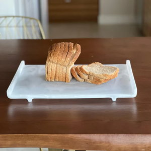 K-TRR-1-WHT Resin Swirl Challah Board