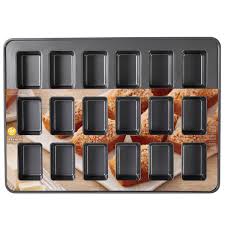Wilton Perfect Results Premium Non-Stick Mini Loaf Pan, 18-Cavity