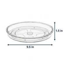 Load image into Gallery viewer, Clear Rotating Lazy Susan Organizer – 9.4"
