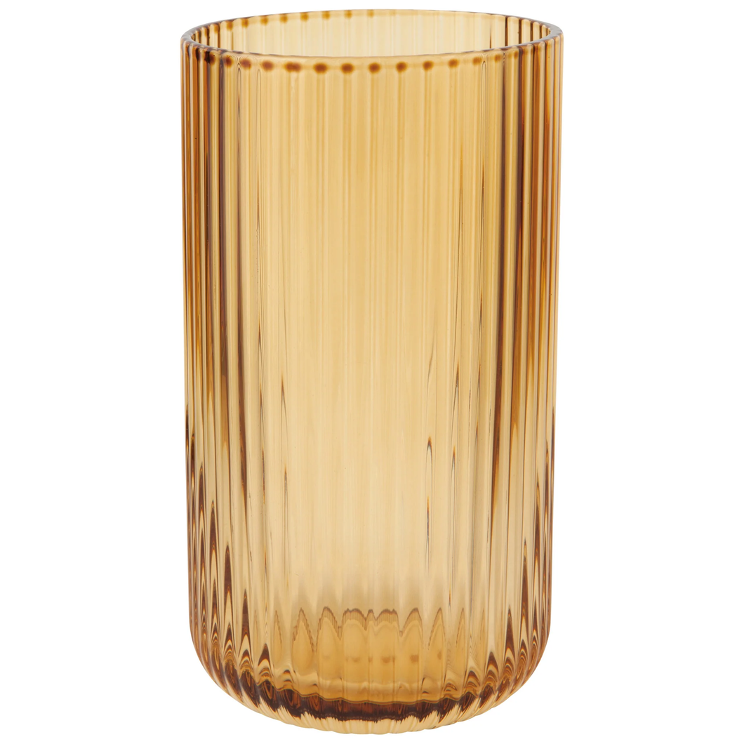 HGL2698D Tumbler 17oz Fluted Amber