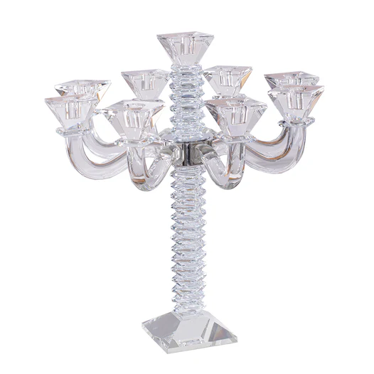 J-CSCD9-CLR Clear Candelabra 9 Holder