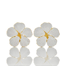 Load image into Gallery viewer, TAJ Designs Golden White Flower Napkin Ring

