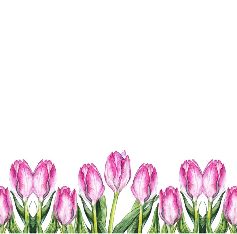 Field of Tulips - Charger - (SQUARE)