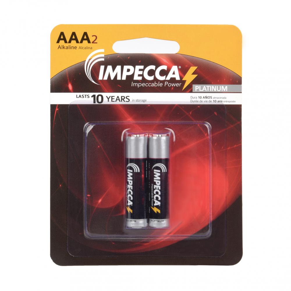 Alkaline AAA LR03 Platinum Batteries 2-Pack