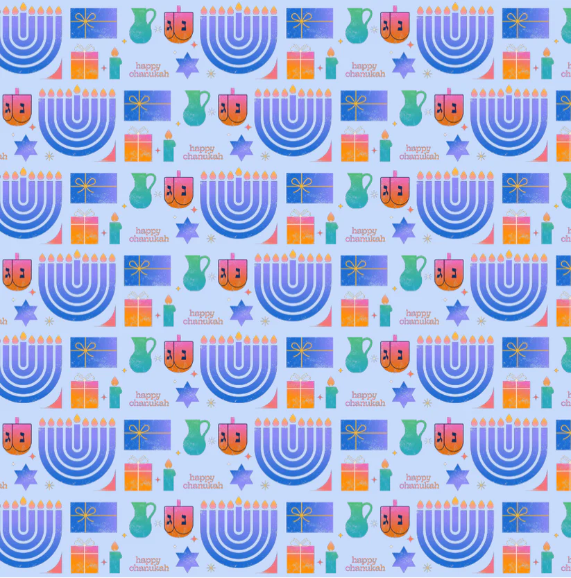 Festive Chanukah - Charger