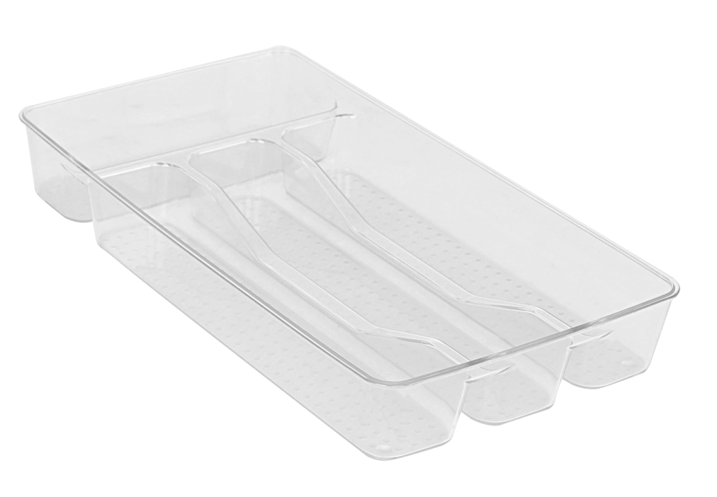 1239 4 Section Acrylic Cutlery Organizer