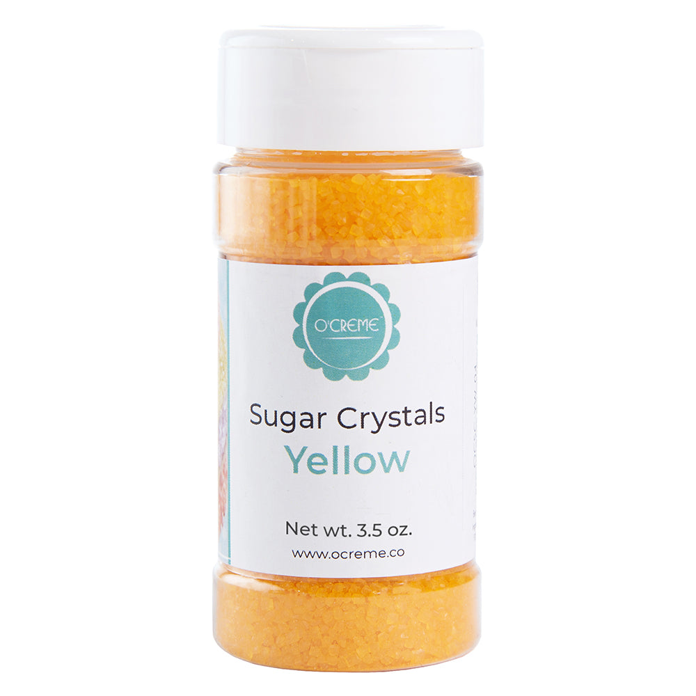 O'crème Sugar Crystals (CON AA) Yellow, 3.5 oz