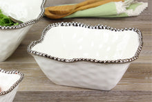Load image into Gallery viewer, Pampa Bay Medium Square Salad Bowl CER-2252-W
