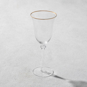 VD-5743-G Desto, Wine Glass, Gold Rim, 10 oz