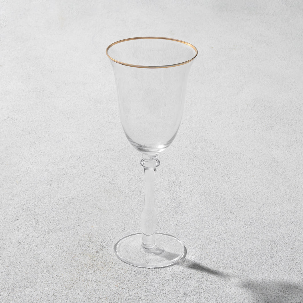 VD-5743-G Desto, Wine Glass, Gold Rim, 10 oz