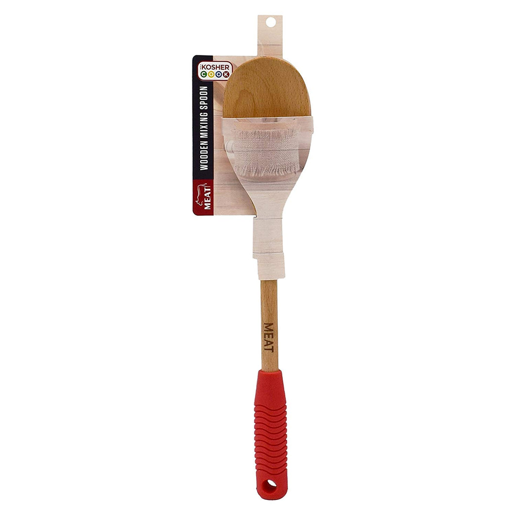 Kosher Cook Deluxe Wood Spoon - Meat