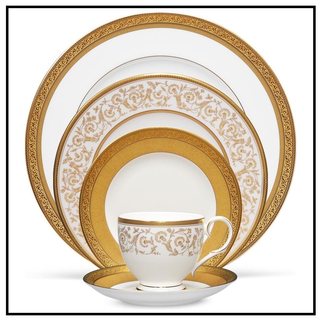 Noritake Summit Gold Dinnerware Service For 4