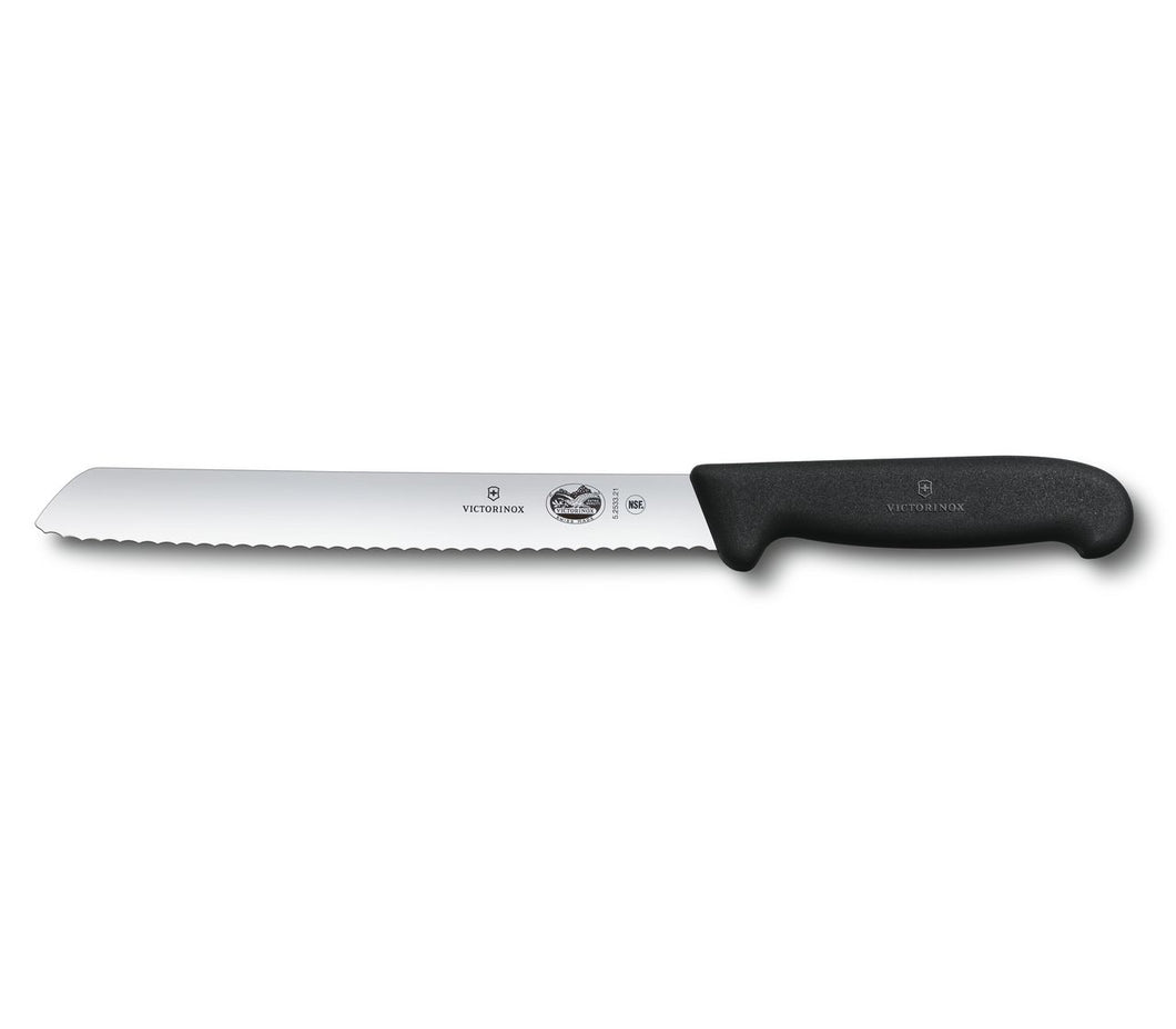 Victorinox Fibrox Pro 8in Black Bread Knife