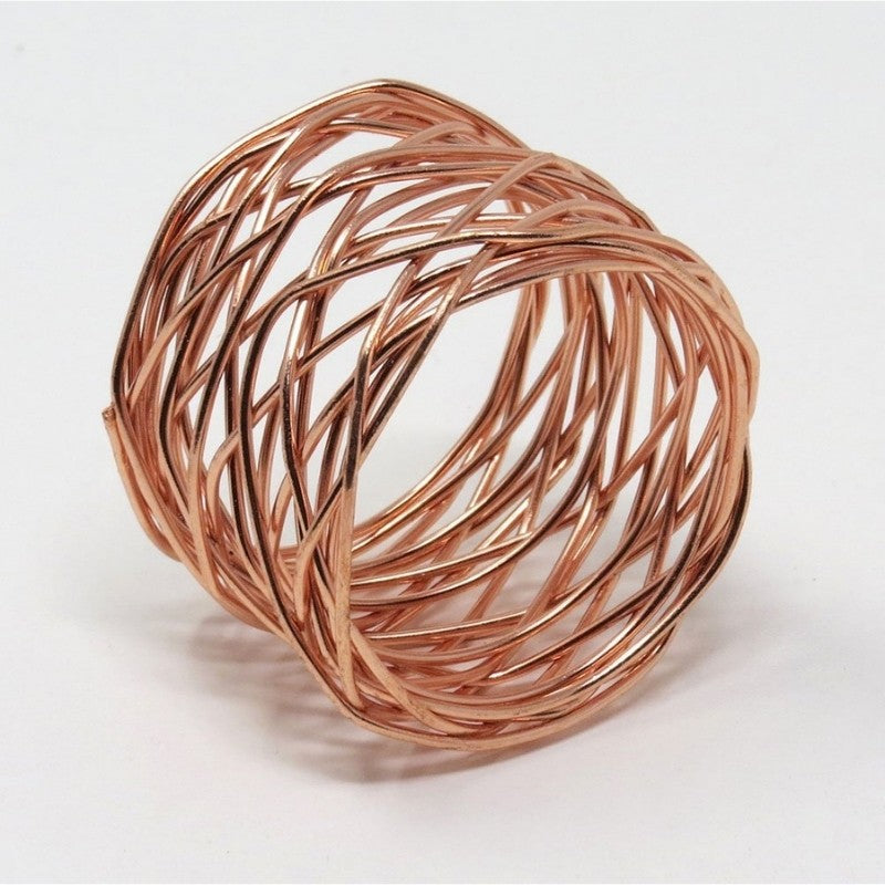 Rose Gold Round Wired Napkin Ring