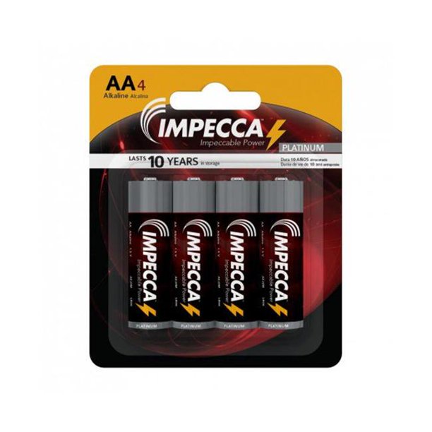 AE2IM-4B IMPECCA ALKALINE AA 4-PACK (LR6-4B)