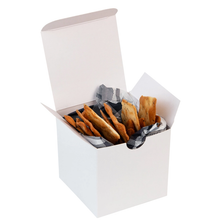 Load image into Gallery viewer, Cube White Gift Tuck Top Boxes 18 Pack 3x3x3

