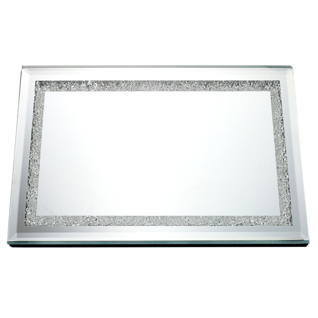 GS5532 Mirror Tray  With Diamonds 20x16