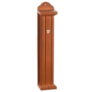 23251 Wooden Brown Mezuzah 20 Cm- Stripes