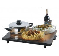 Israeheat Hot Plate (Black) Large W/ Round Edge 23" W x 17" D