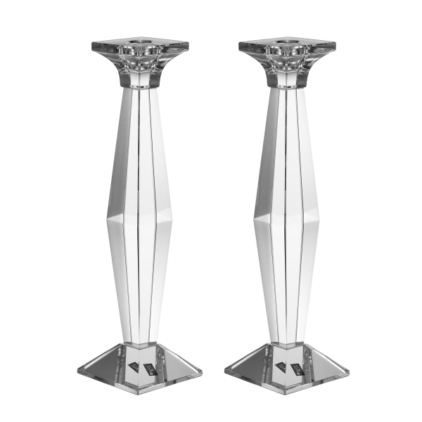 182958 Set of Crystal Candelsticks 9.5