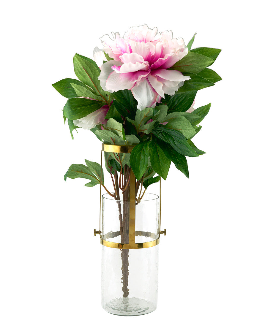 50666 Adjustable Glass/metal Vase