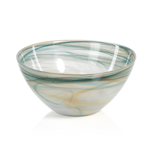 TK-122 Lagoon Alabaster Glass Bowl - Small