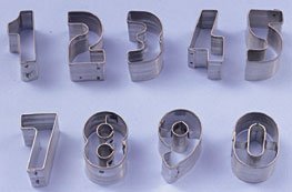 1.5" Cookie Cutter NUMBERS SET