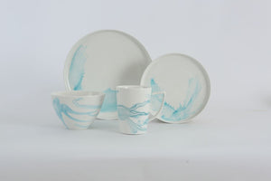 VC-1601-SB Sunset Blue Dinnerware Service for 4